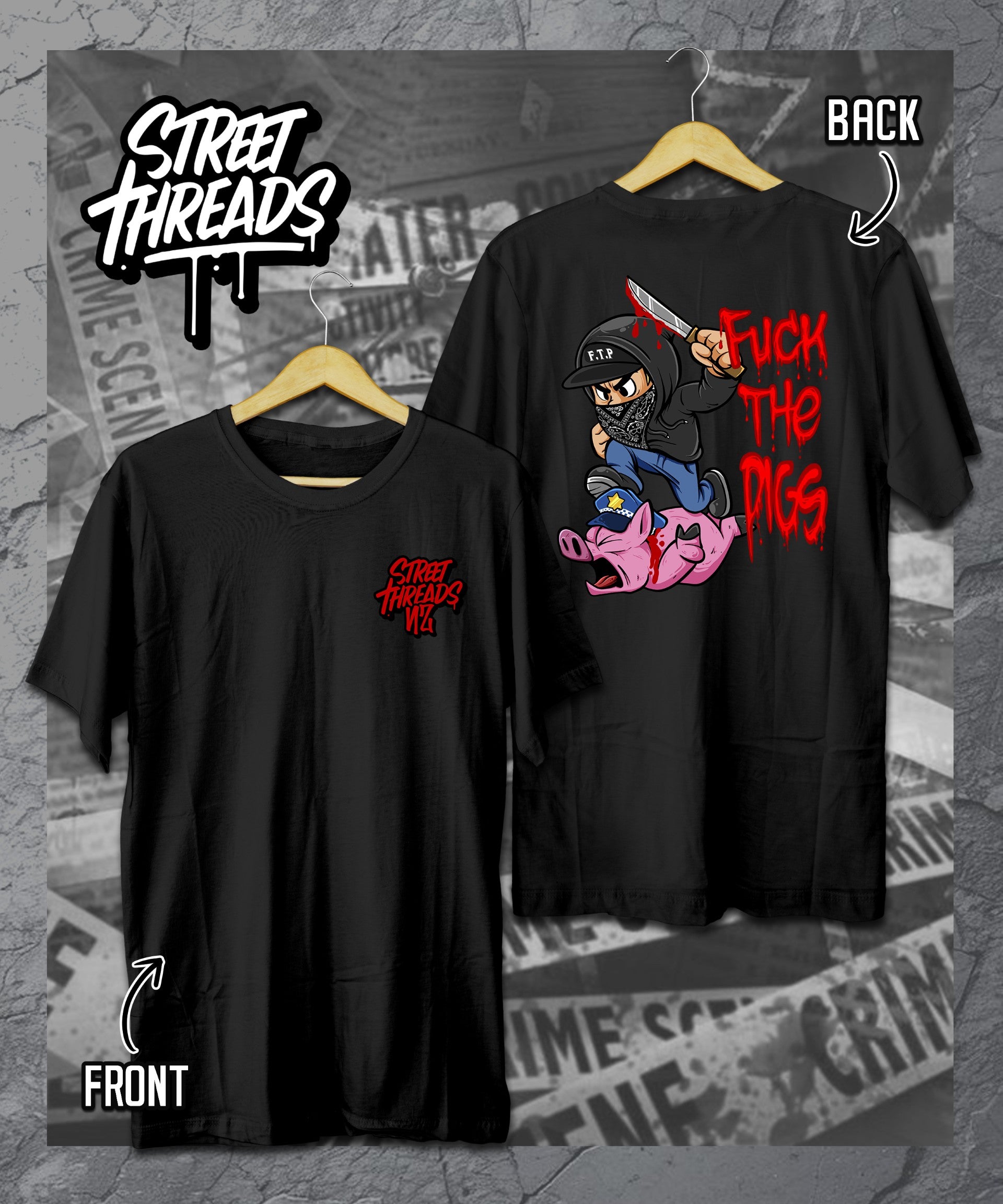 Fuck the pigs T-shirt