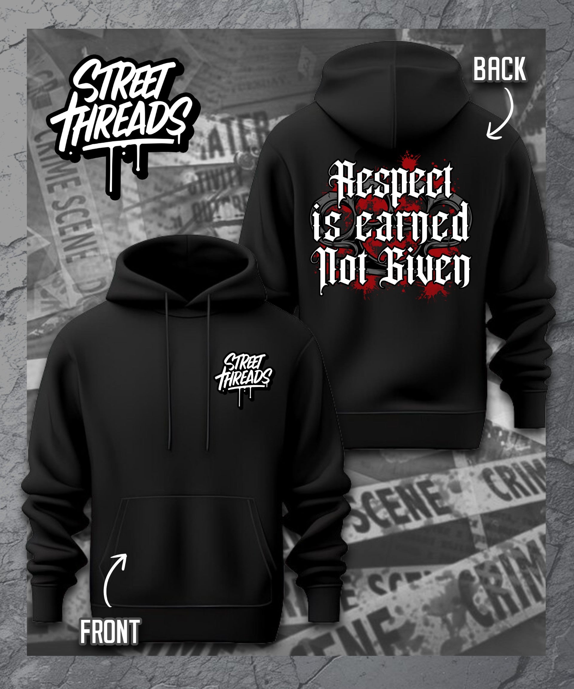 RESPECT IS EARNED NOT GIVEN HOODIE