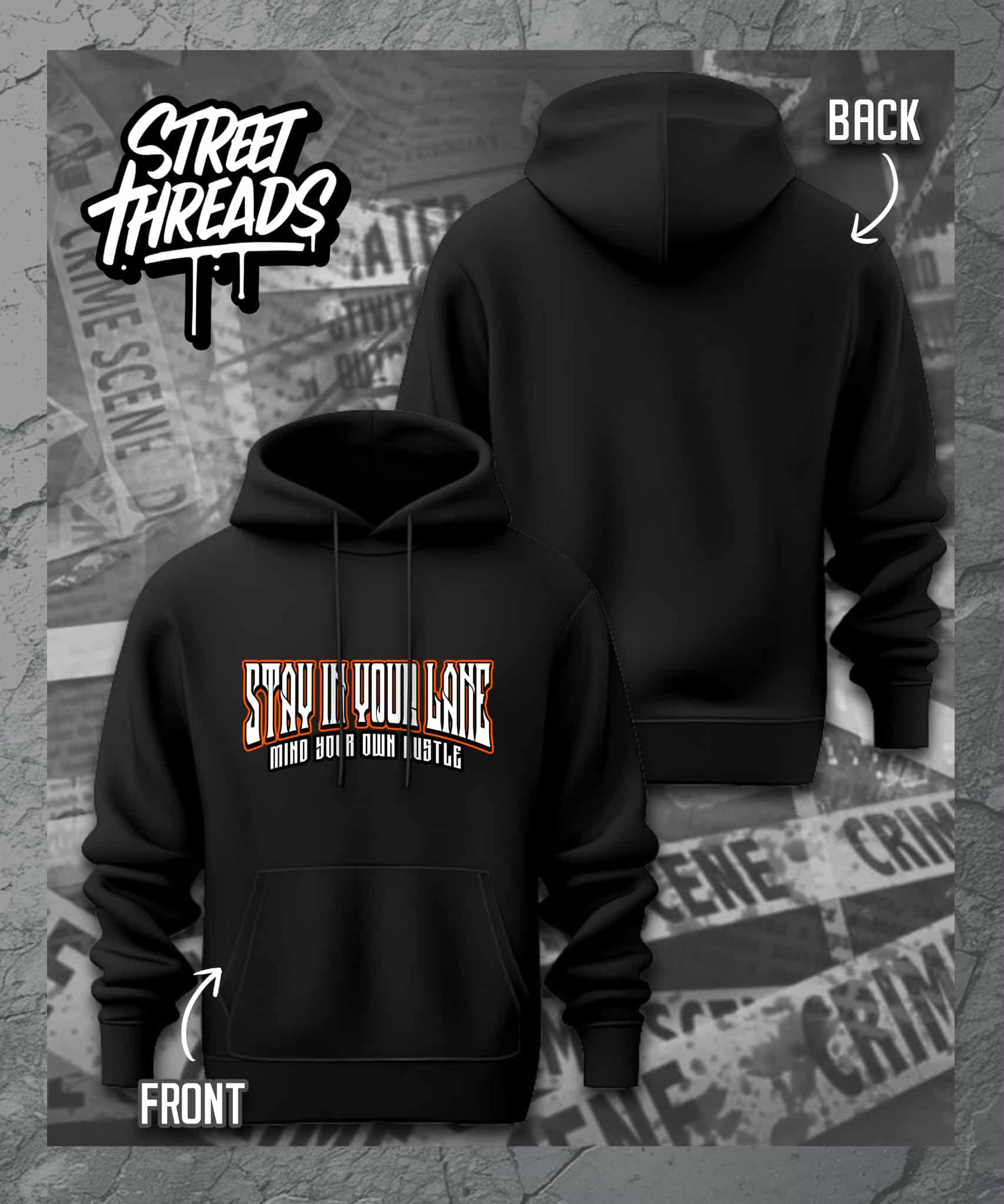 Stay in your Lane Hoodie