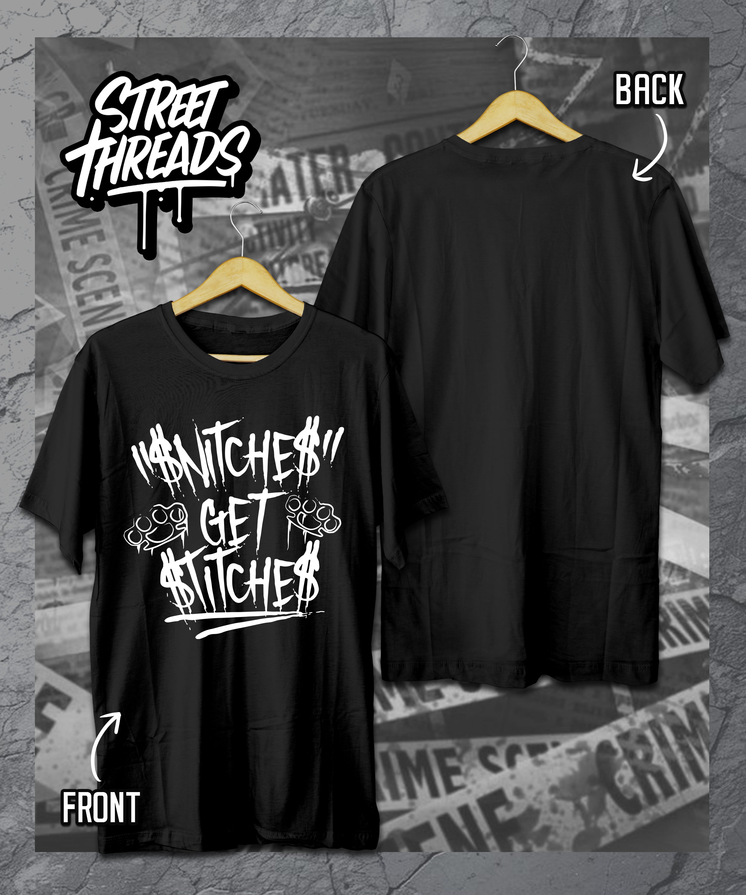 Snitches Get Stiches tee