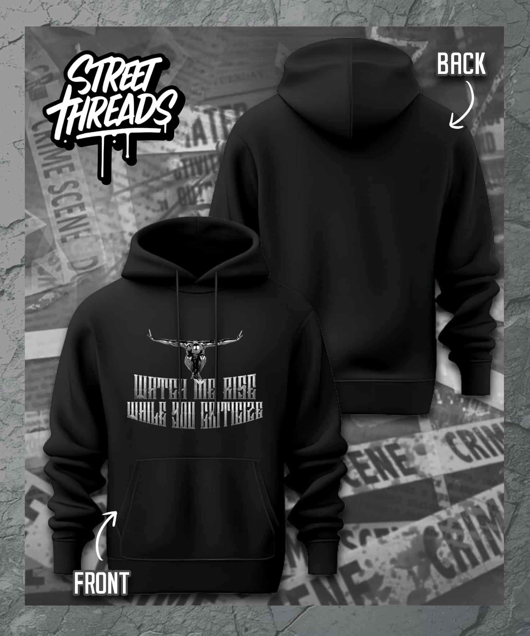 Watch me rise Hoodie